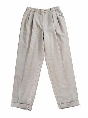 Bridgetown Collection Houndstooth Wool Pleated Trouser Pants Size 14 NWOT